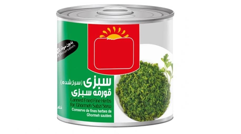 قیمت کنسرو سبزی سرخ شده با فروش عمده